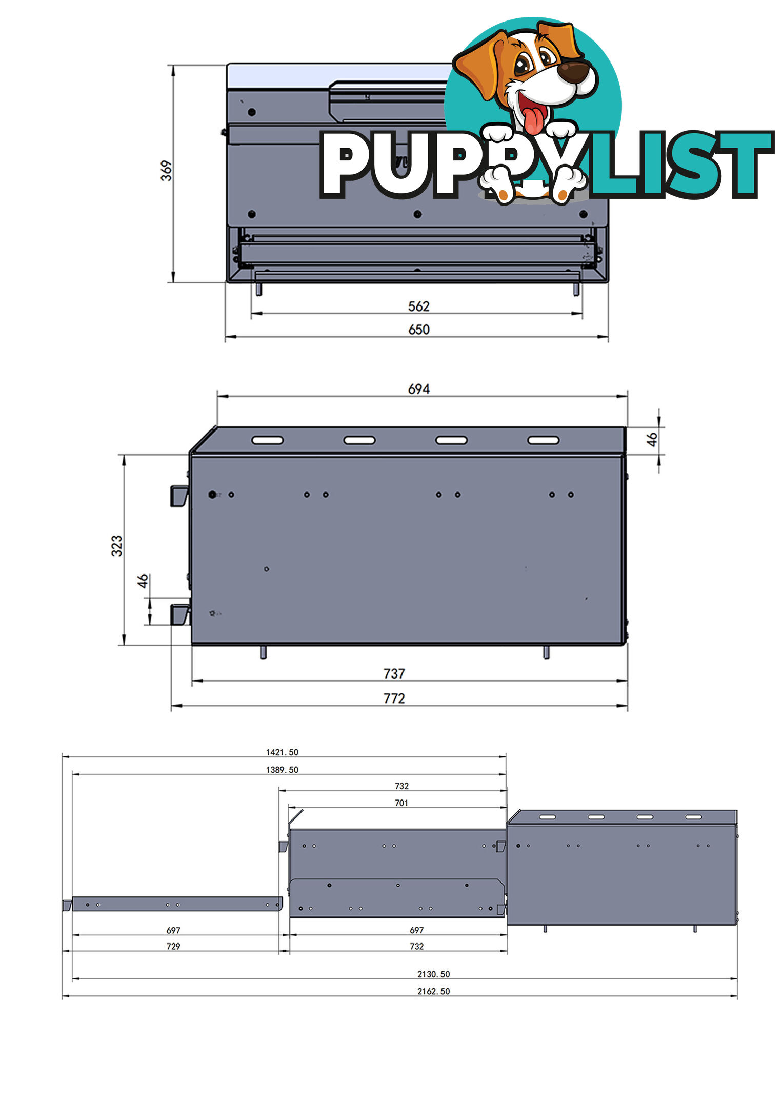 ALUMINIUM DRAWER WITH CUTTING BOARD BLACK