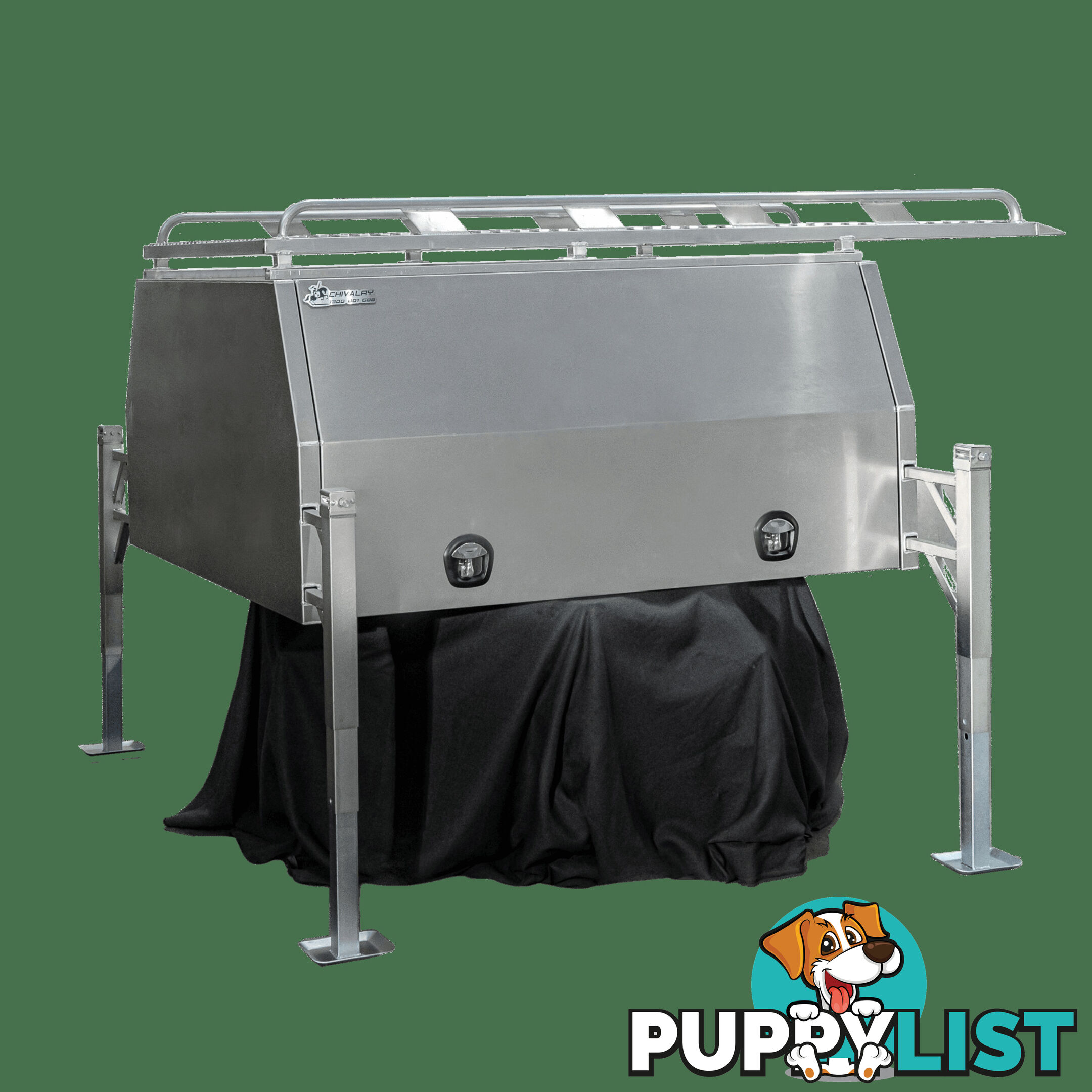 T1/X1 1800MM BLACK CANOPY AND RAW ALLOY TRAY 3 DOORS COMBO