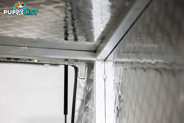 T1/X1 1800MM BLACK CANOPY AND RAW ALLOY TRAY 3 DOORS COMBO