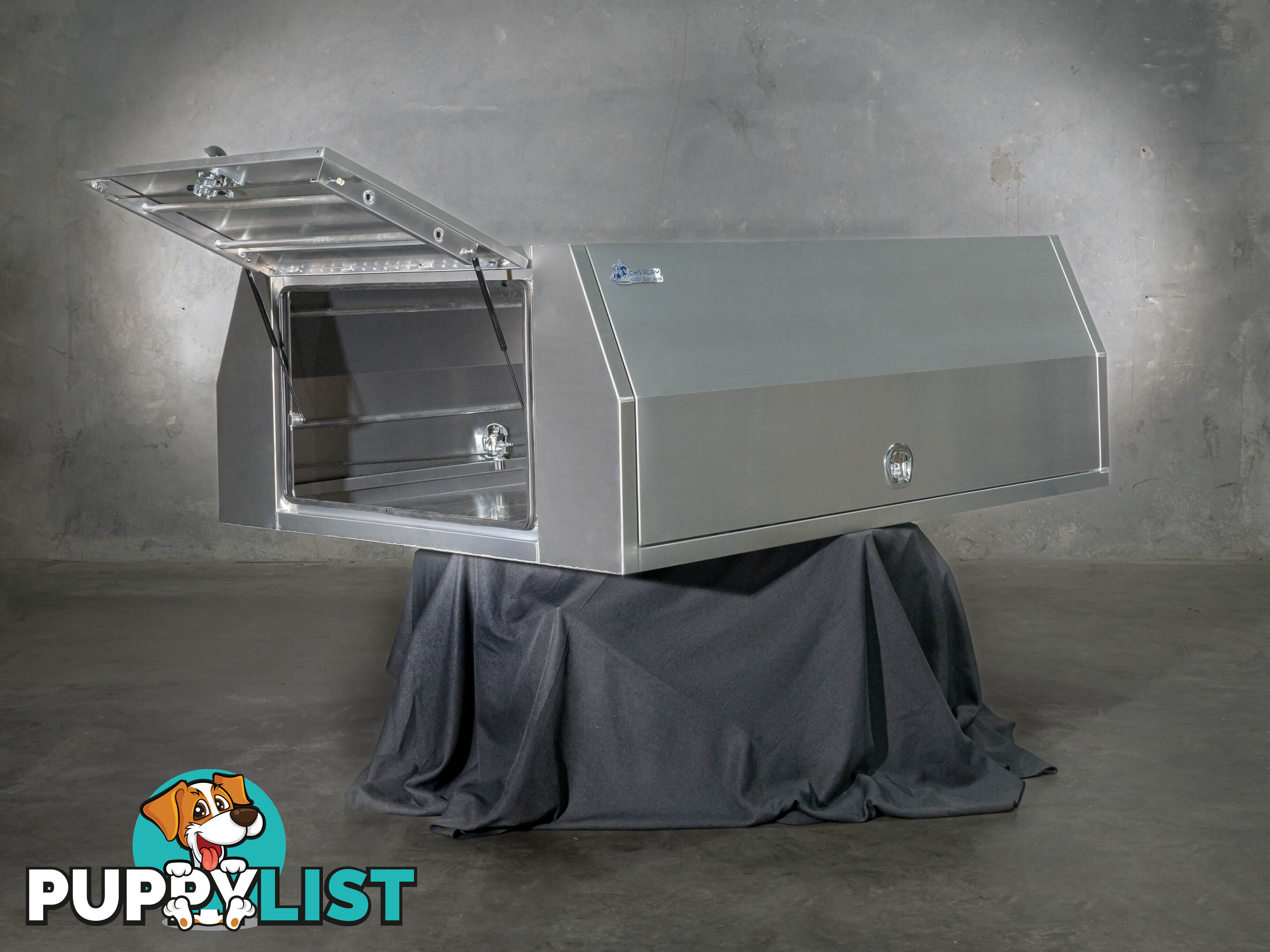 T1/X1 1800MM BLACK CANOPY AND RAW ALLOY TRAY 3 DOORS COMBO