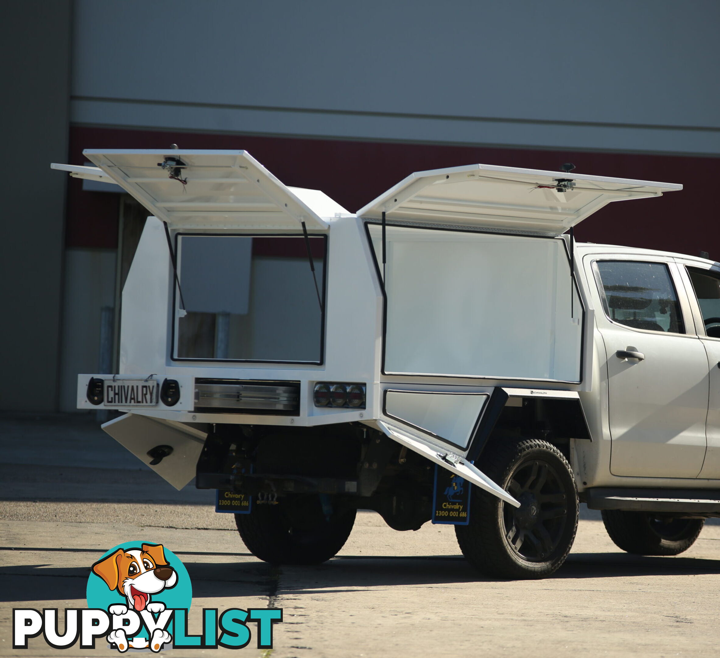 S1 1800MM SERVICE BODY FLAT ALLOY WITH 3 DOOR – WHITE