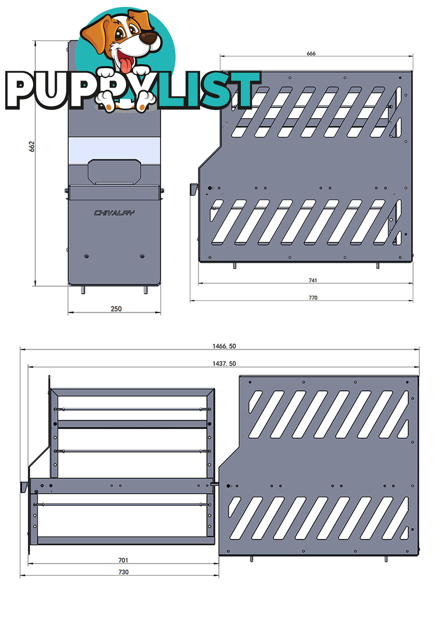 ALUMINIUM PANTRY SLIDE BLACK