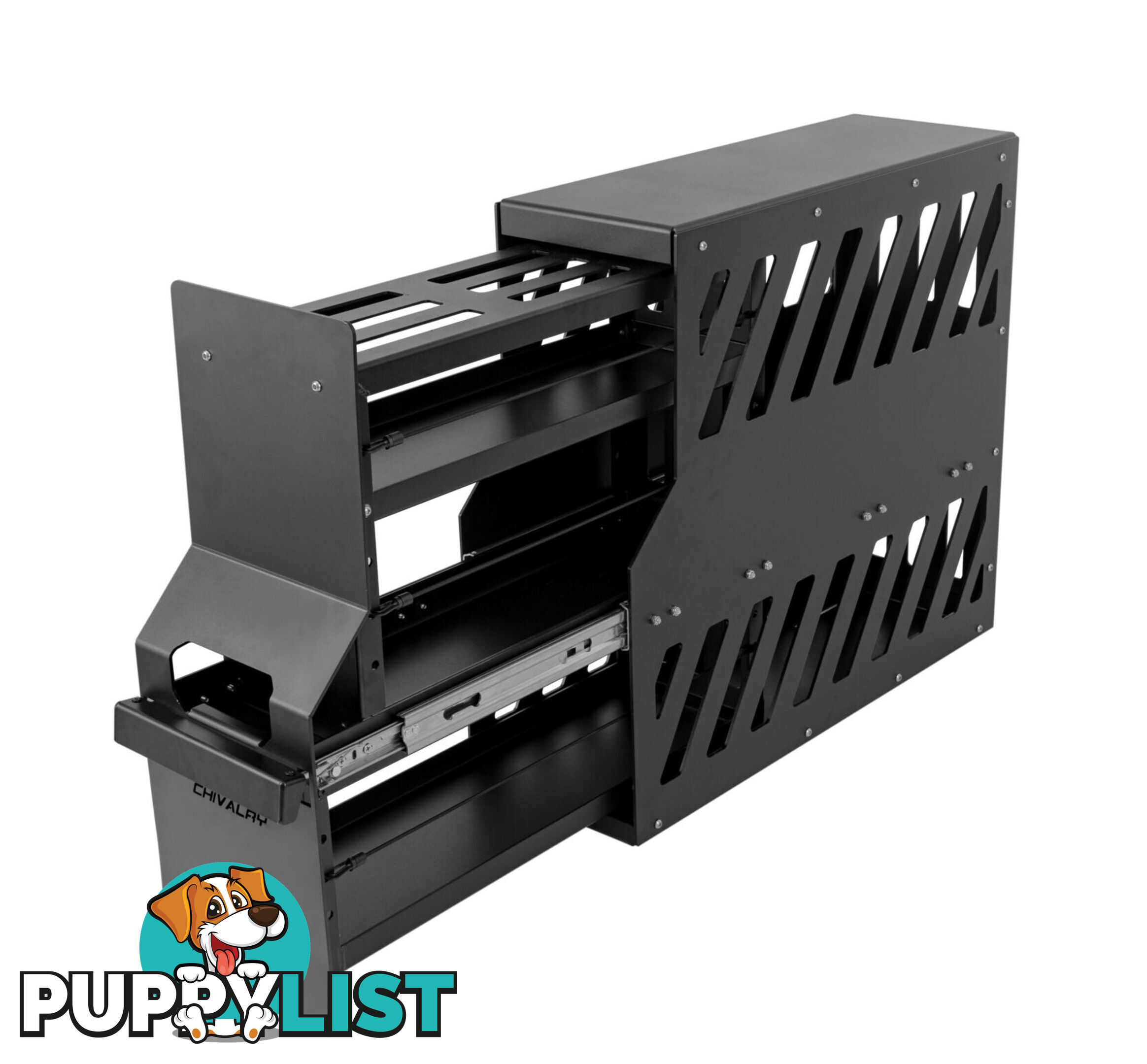 ALUMINIUM PANTRY SLIDE BLACK