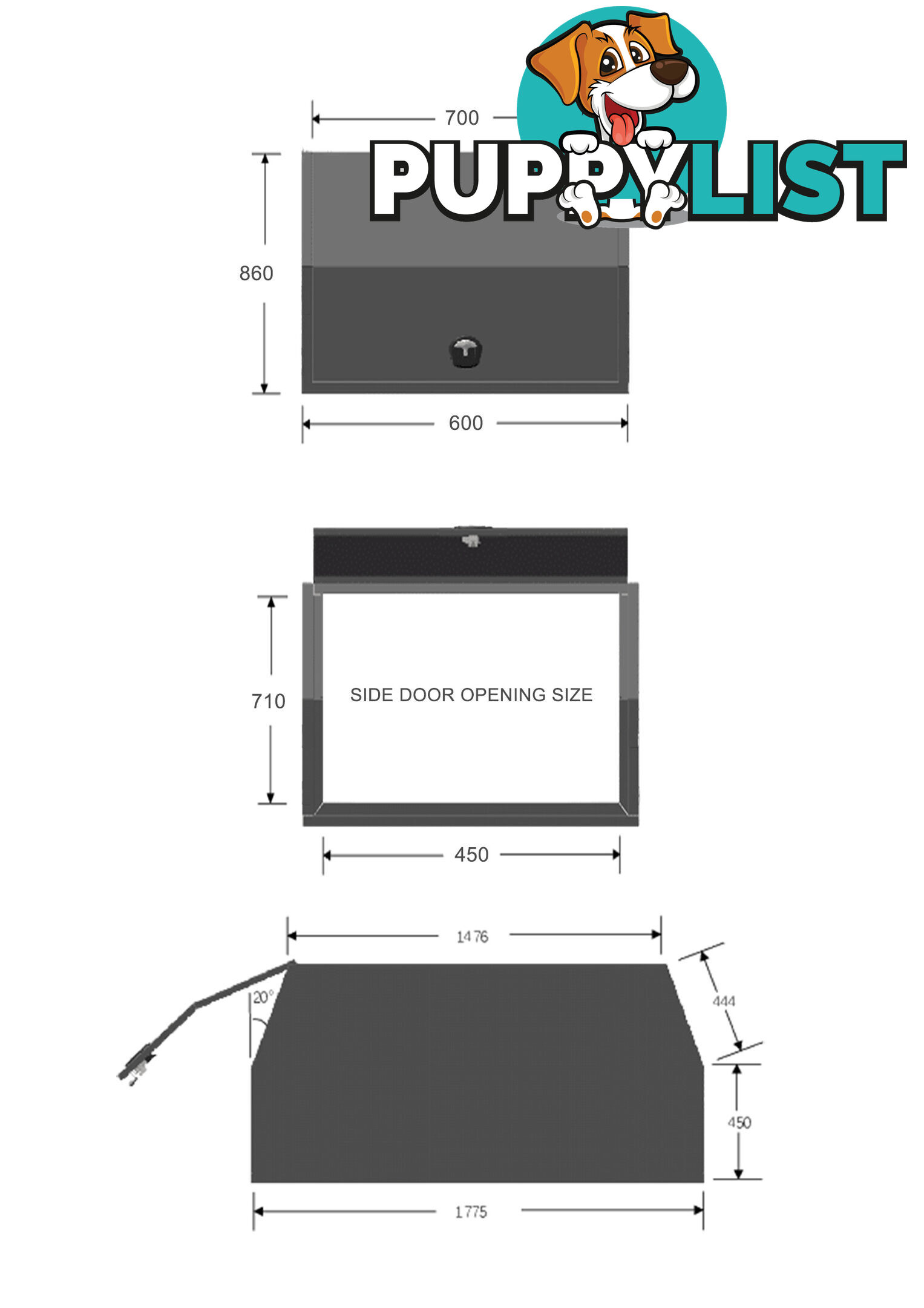 X1-600 C/P HALF DOG BOX