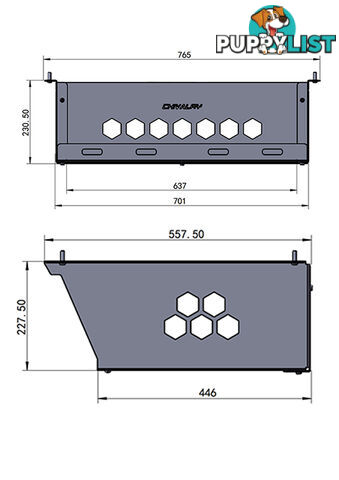 ALUMINIUM BASKET ROOF-MOUNTED CANOPY BASKET WHITE