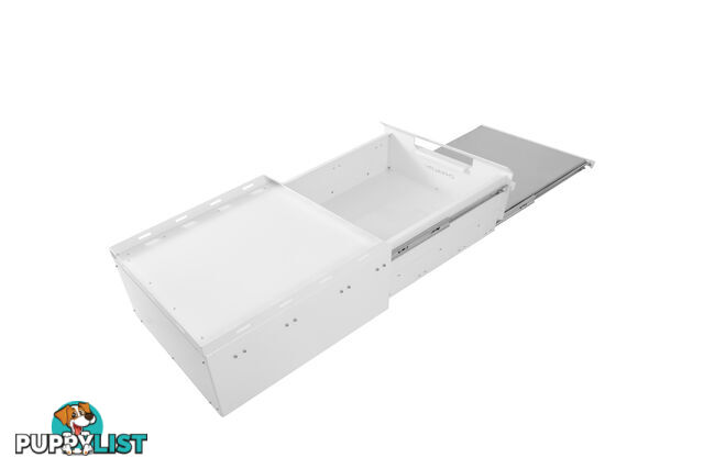 ALUMINIUM DRAWER WITH CUTTING BOARD WHITE