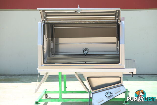 T1/X1 1650MM CANOPY BLACK AND 1800MM TRAY RAW ALLOY