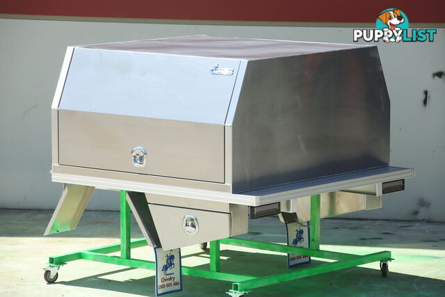 T1/X1 1650MM CANOPY BLACK AND 1800MM TRAY RAW ALLOY