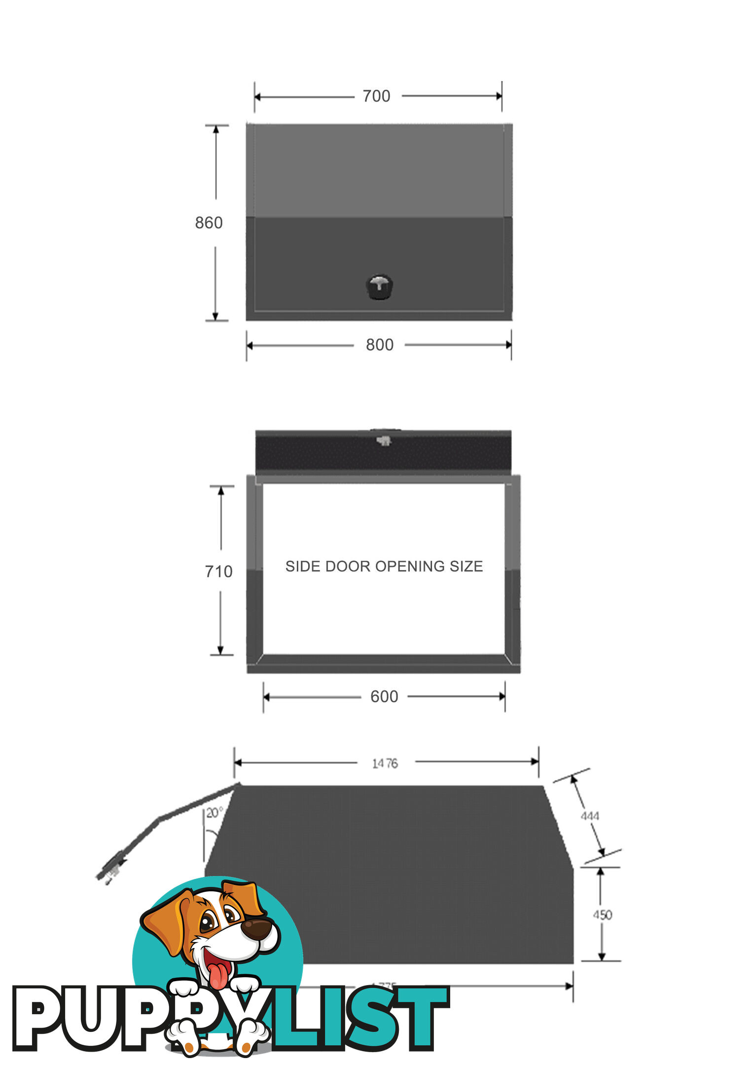 X1-800 F/P DOG BOX