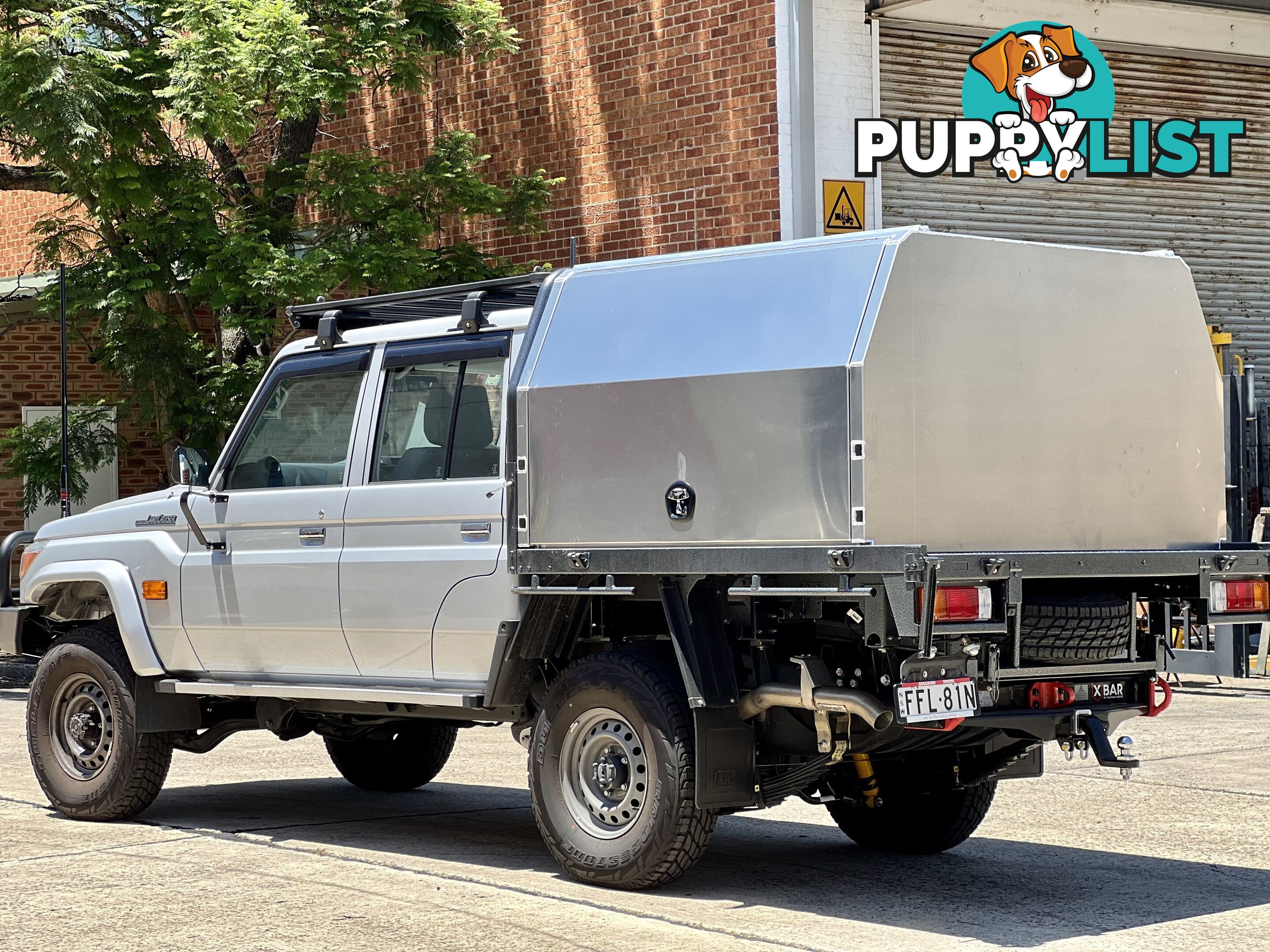 X3 CANOPY FOR TOYOTA LC79 FACTORY TRAY 1600MML 2 DOORS RAW ALLOY