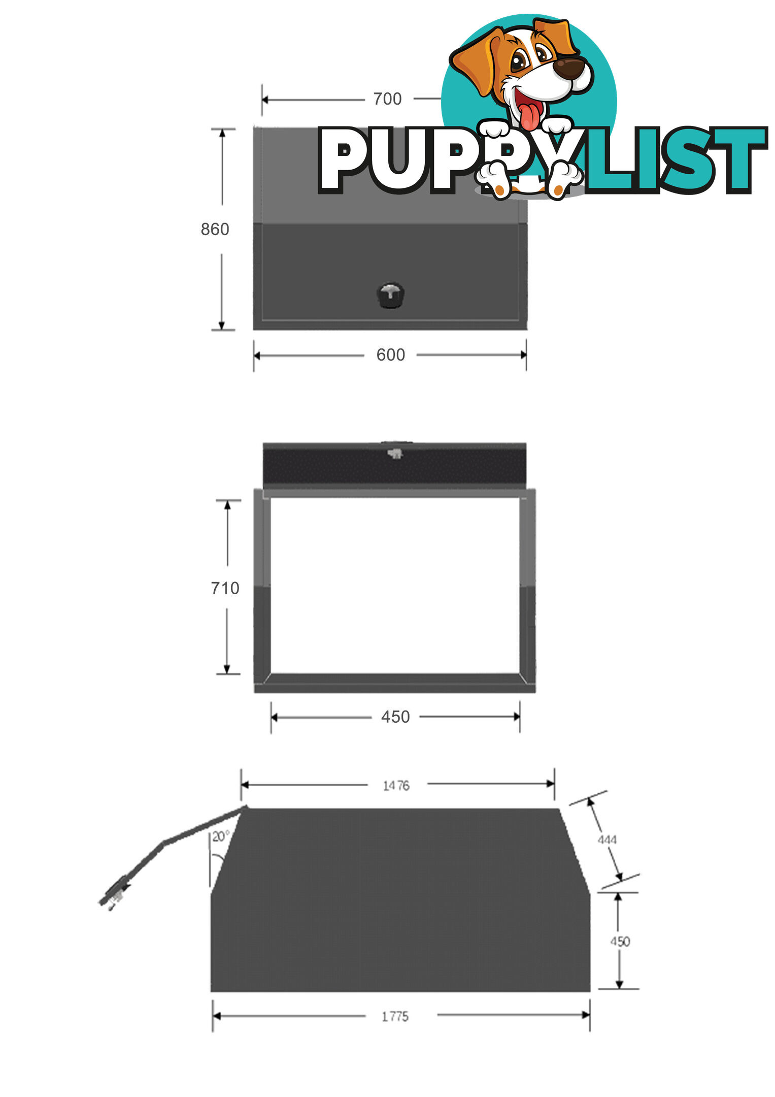 X1-600 F/P DOG BOX