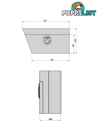 750 F/P SQUARE UNDER TRAY BOXES