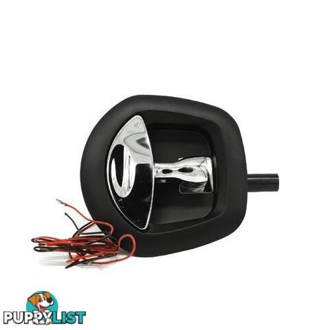 WHALE TAIL CENTRAL-CONTROLLED LOCK-BLACK/CHROME