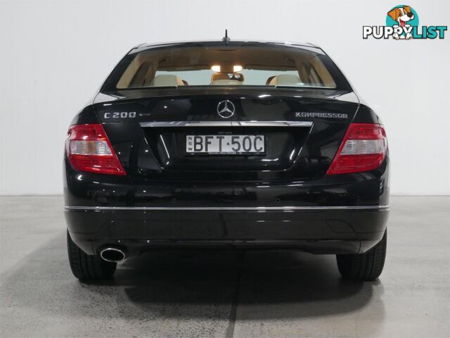 2008 MERCEDES-BENZ C200 KOMPRESSORELEGANCE W204 4D SEDAN