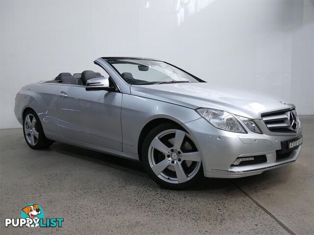 2010 MERCEDES-BENZ E350 AVANTGARDE 207 2D CABRIOLET