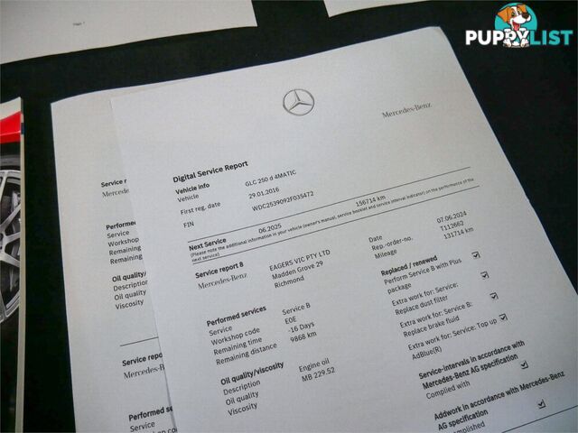 2016 MERCEDES-BENZ GLC 250D 253 4D WAGON