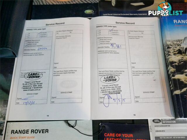 2008 RANGEROVER RANGEROVER VOGUEV8SC MY08 4D WAGON