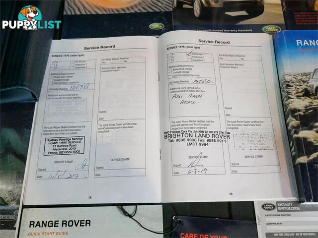 2008 RANGEROVER RANGEROVER VOGUEV8SC MY08 4D WAGON