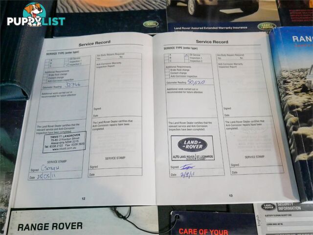 2008 RANGEROVER RANGEROVER VOGUEV8SC MY08 4D WAGON