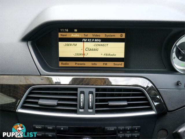 2011 MERCEDES-BENZ C250 CDIAVANTGARDEBE W204MY11 4D SEDAN
