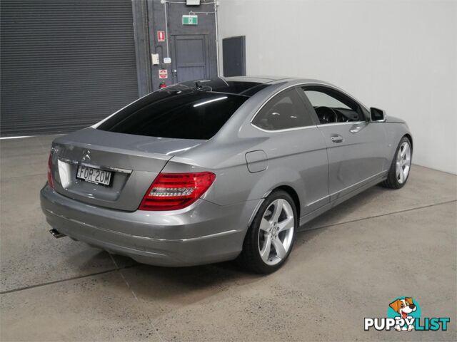 2012 MERCEDES-BENZ C250 SPORTBE C204MY12 2D COUPE