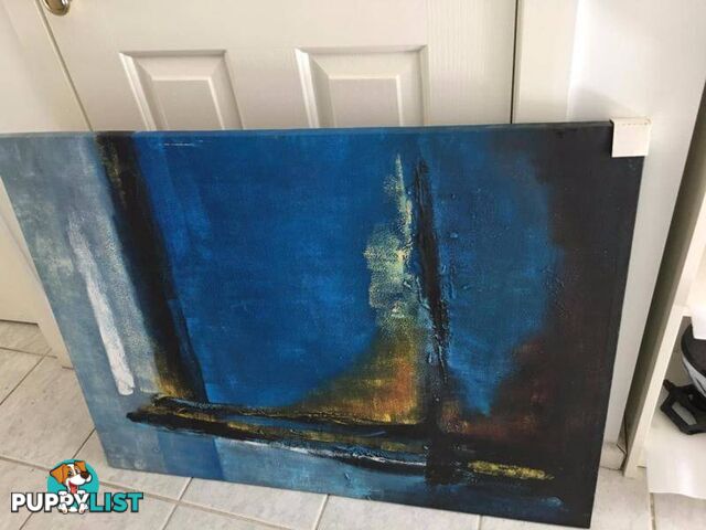 Large canvas painting