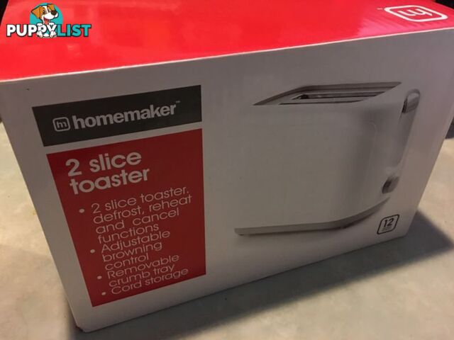 Homemaker 2 slice toaster