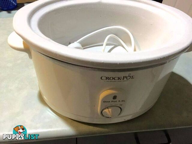 Crock pot slow cooker 3.5 litre