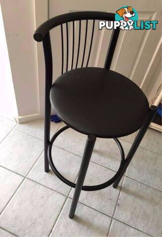 Black bar stool