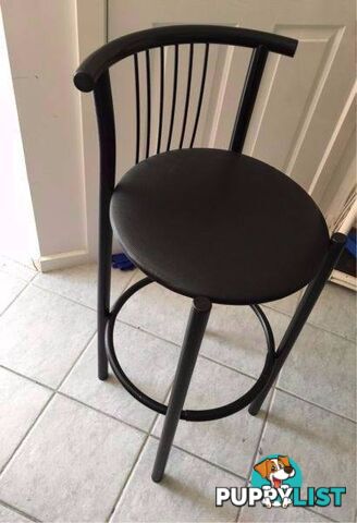 Black bar stool