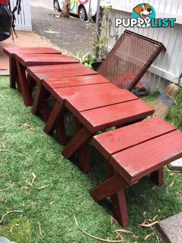 2x outdoor bench $20 each