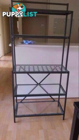 Elegant Metal Shelf Unit