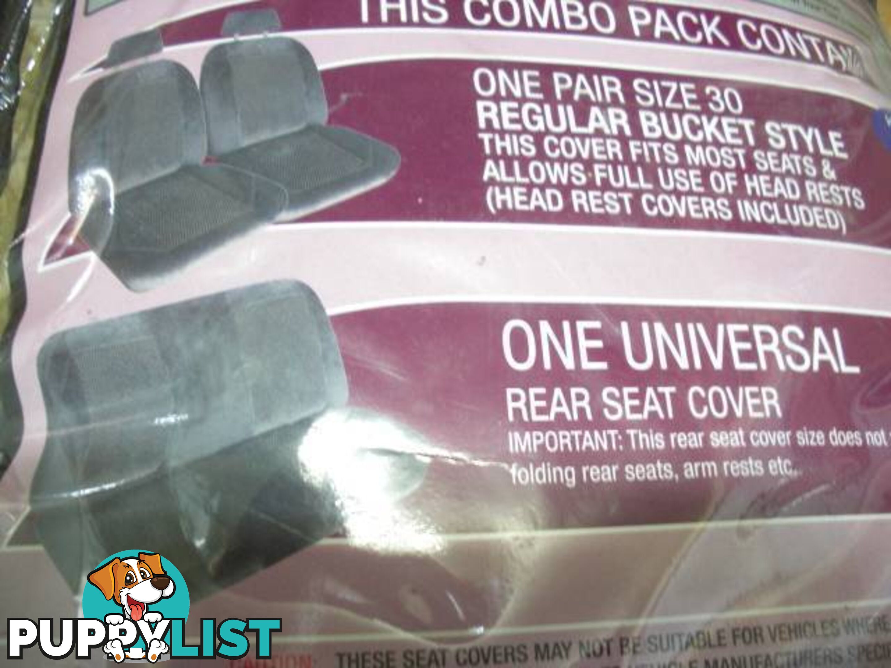 NEW SILVER SERIES CAR SEAT COVERS 2 FRONT 1X REAR