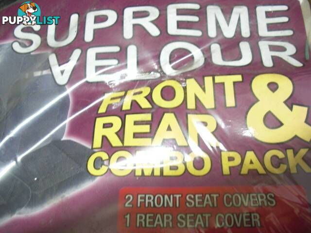 NEW SILVER SERIES CAR SEAT COVERS 2 FRONT 1X REAR