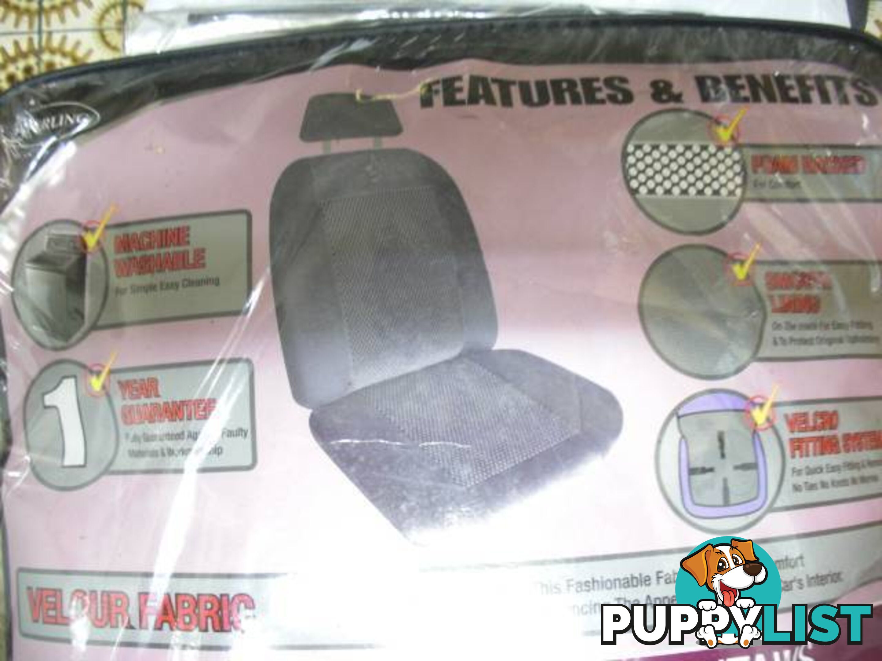 NEW SILVER SERIES CAR SEAT COVERS 2 FRONT 1X REAR