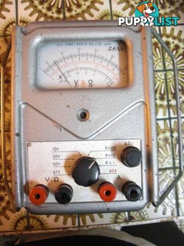 VINTAGE VOLTS AMPS OHMS NISSALCO SANEI KOGYO YOKYO JAPAN DATED