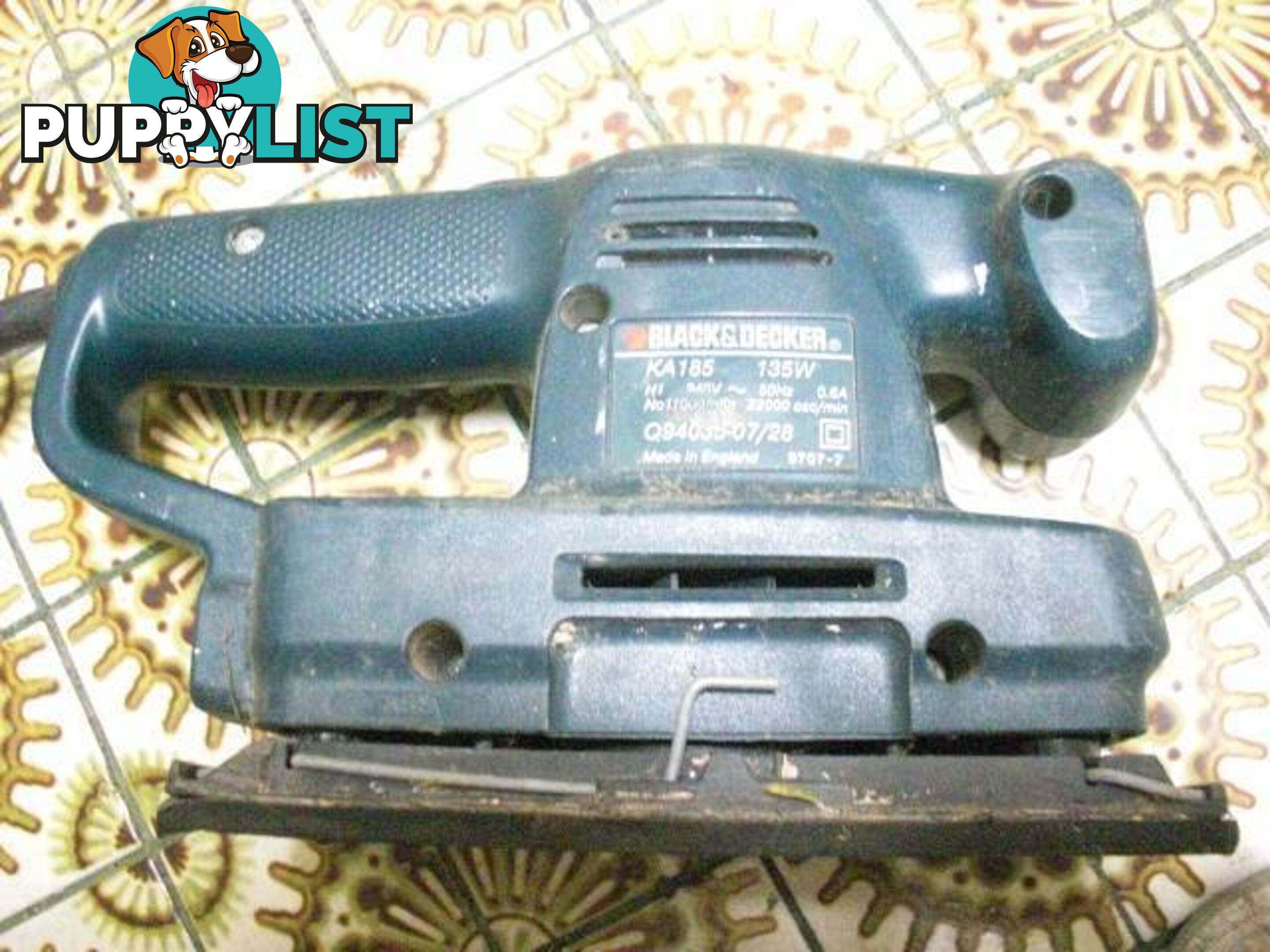 BLACK&DECKER KA185 MADE IN ENGLAND 135W 11,000-22.000 OSCMIN