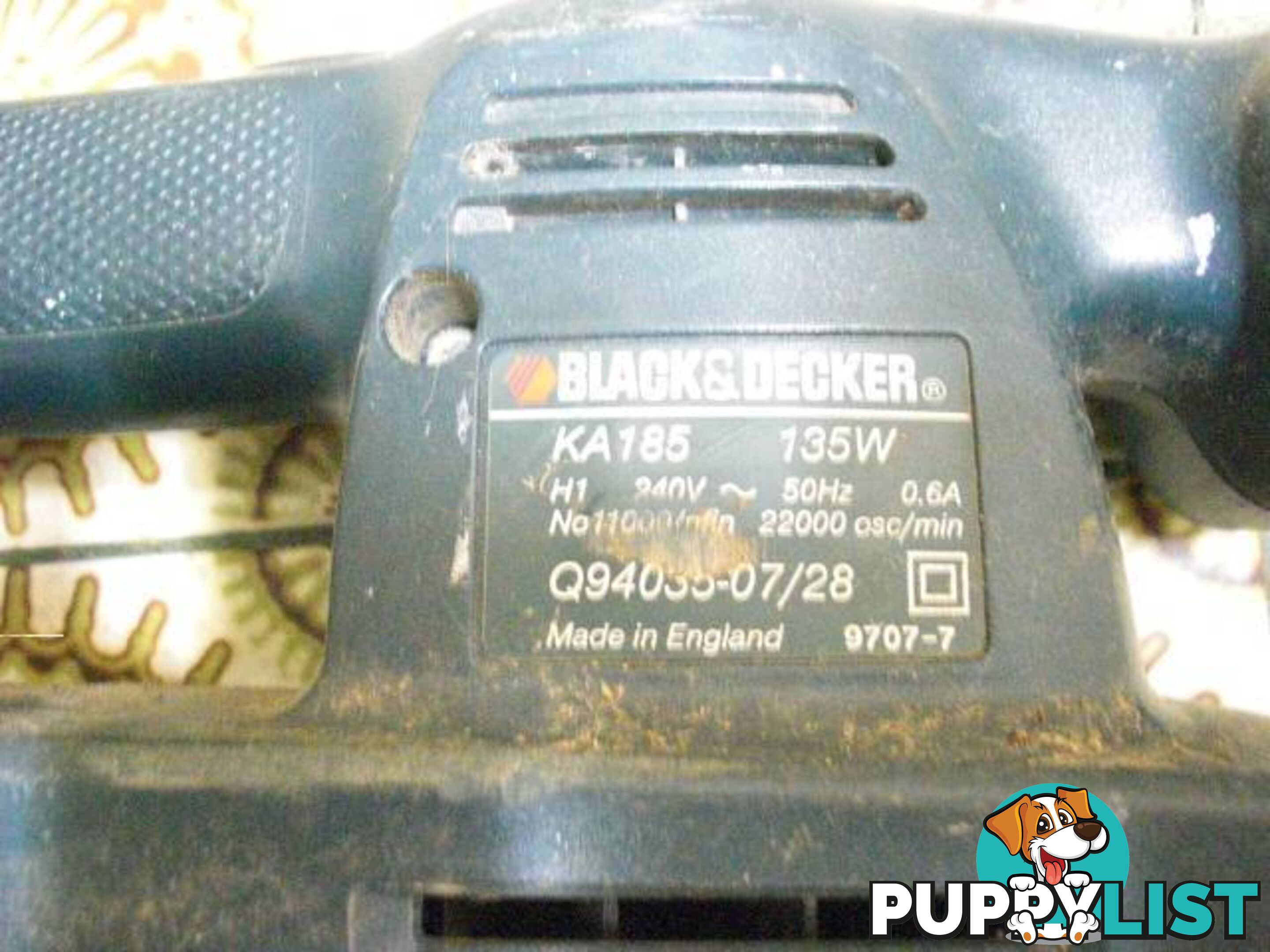 BLACK&DECKER KA185 MADE IN ENGLAND 135W 11,000-22.000 OSCMIN