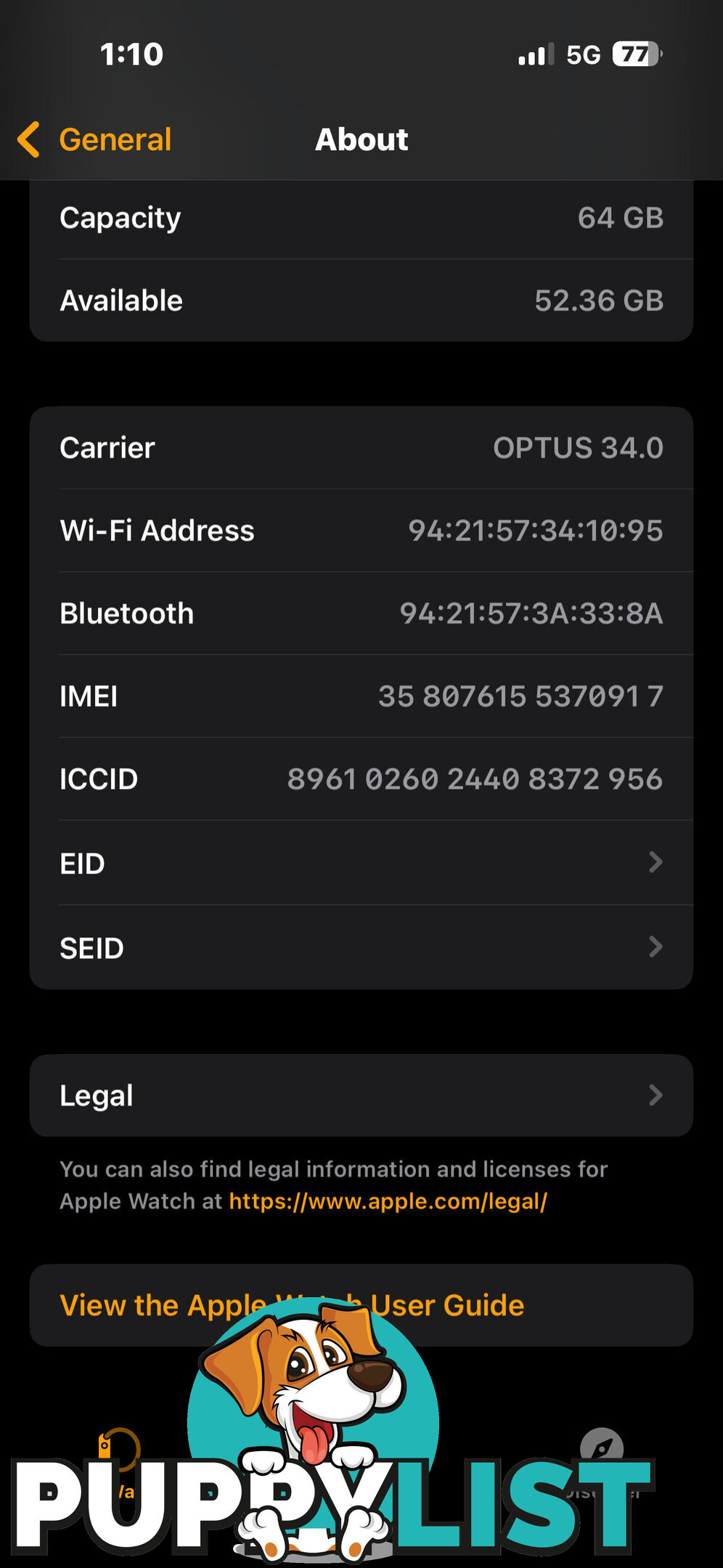 Apple Watch 10 black 46mm free pair apropos pods pro