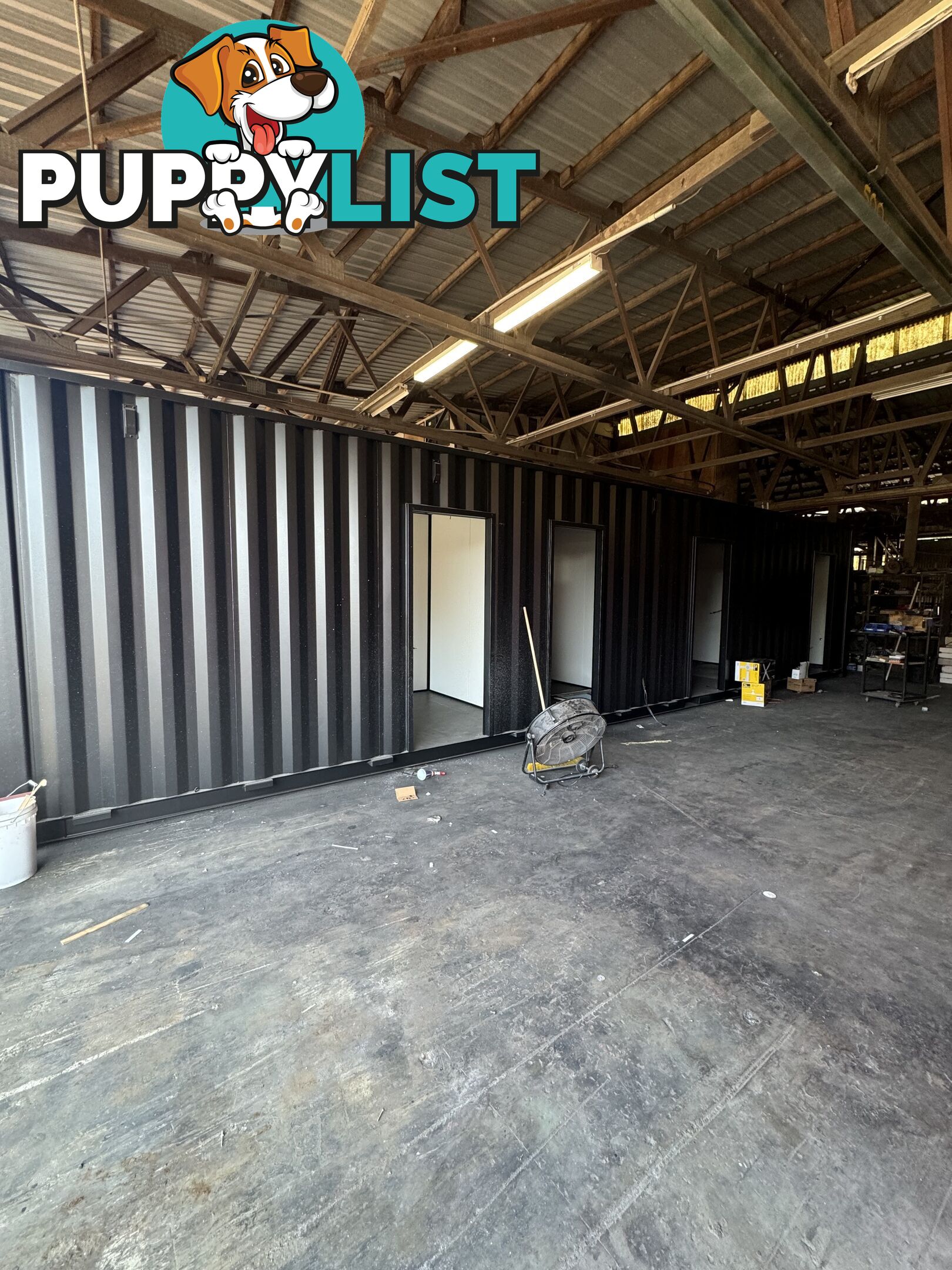 Fabricated 2x40 ft containers, metal flooring and fit out