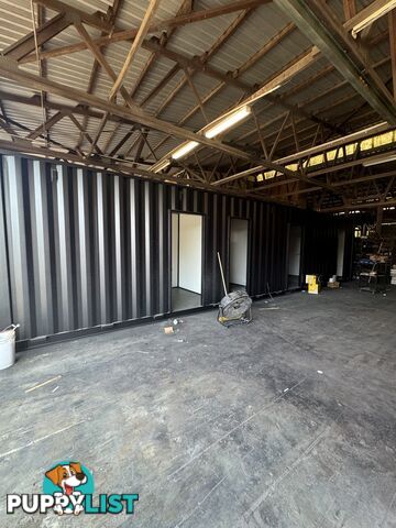 Fabricated 2x40 ft containers, metal flooring and fit out