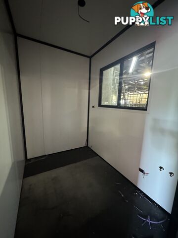 Fabricated 2x40 ft containers, metal flooring and fit out