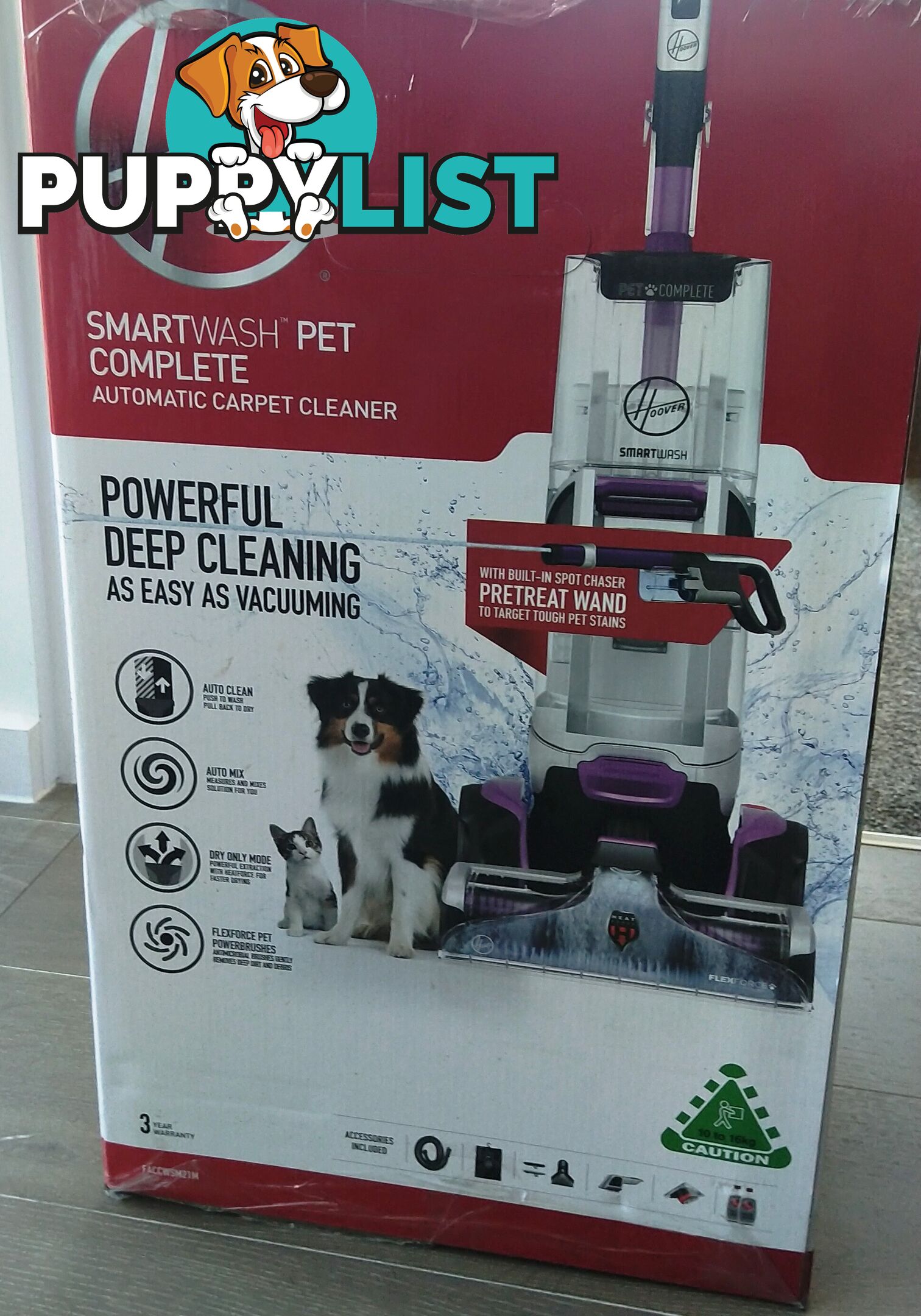 Hoover Smart Wash, Complete auto Pet Carpet Washer.