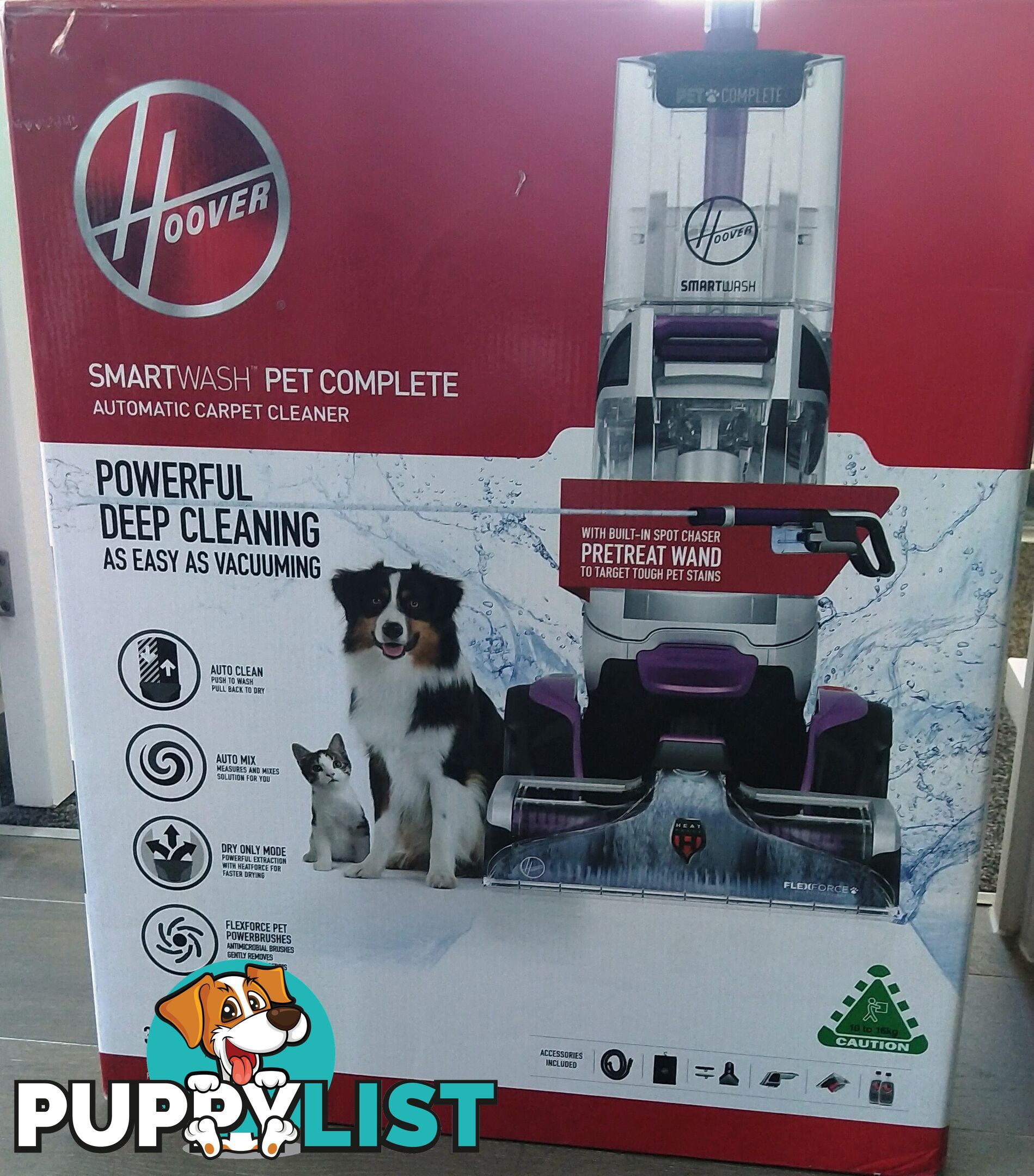 Hoover Smart Wash, Complete auto Pet Carpet Washer.