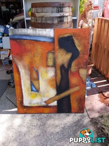 large abstract painting