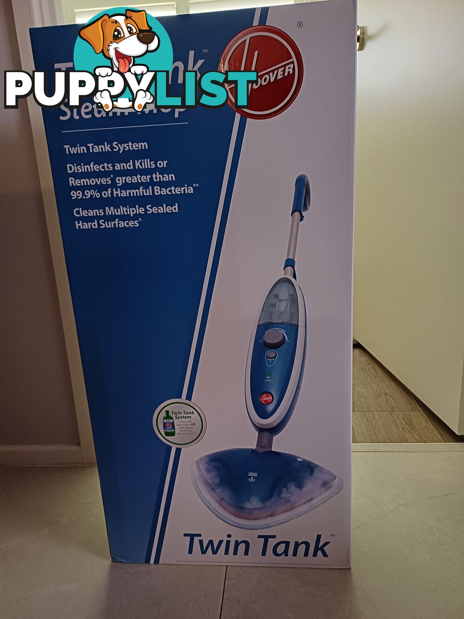 Hoover twin tank steam mop