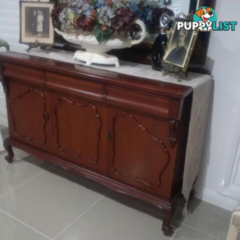 Superb Cedar Sideboard & Large Gold Framed Mirror $1,850 for BOTH