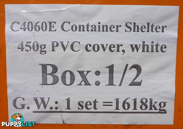 New 12m x 18m (223m2) Container Shelter Workshop Igloo Dome & Endwall
