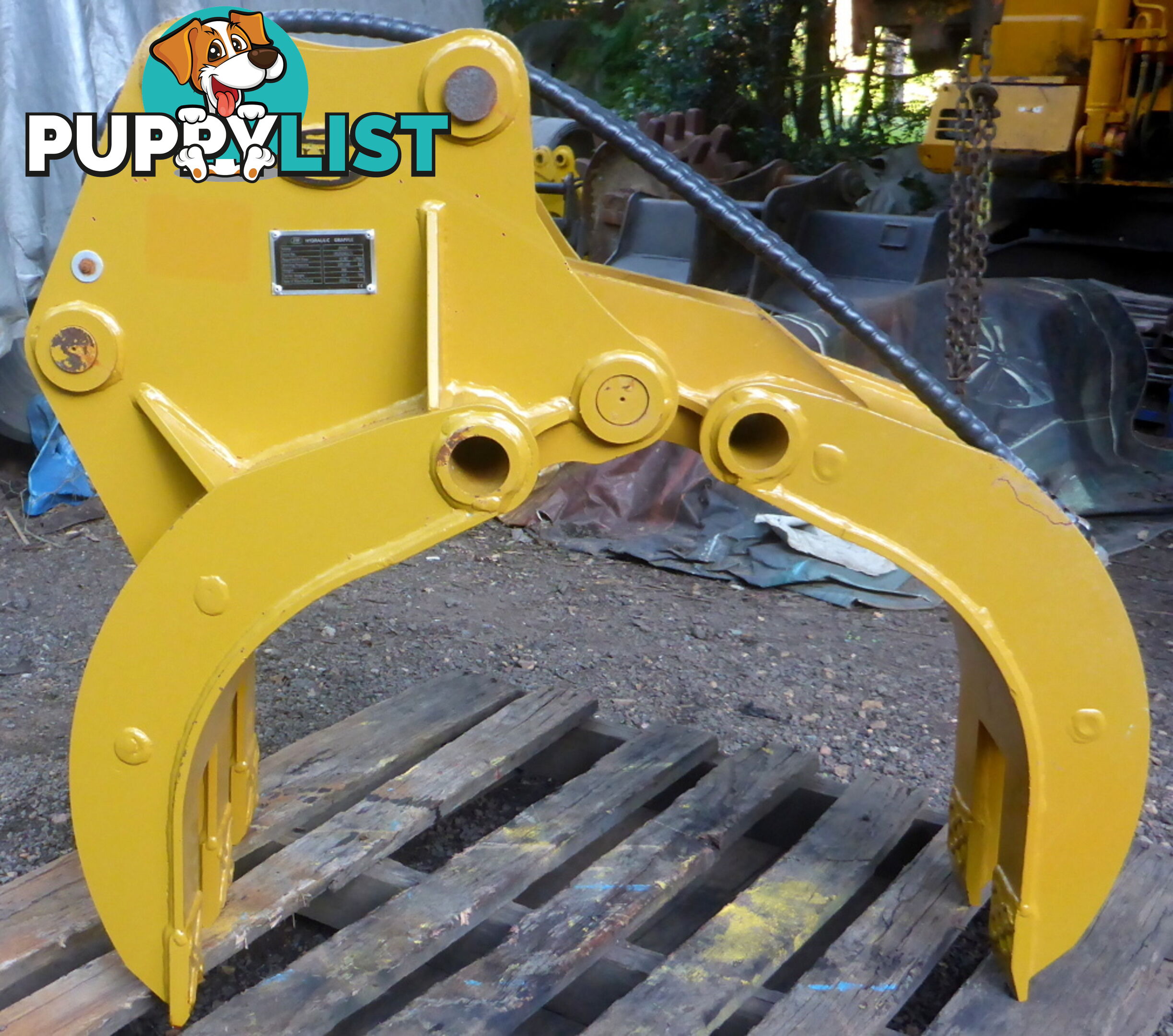 New 3-7 ton (45mm Pin) Excavator Hydraulic Grapple Grab