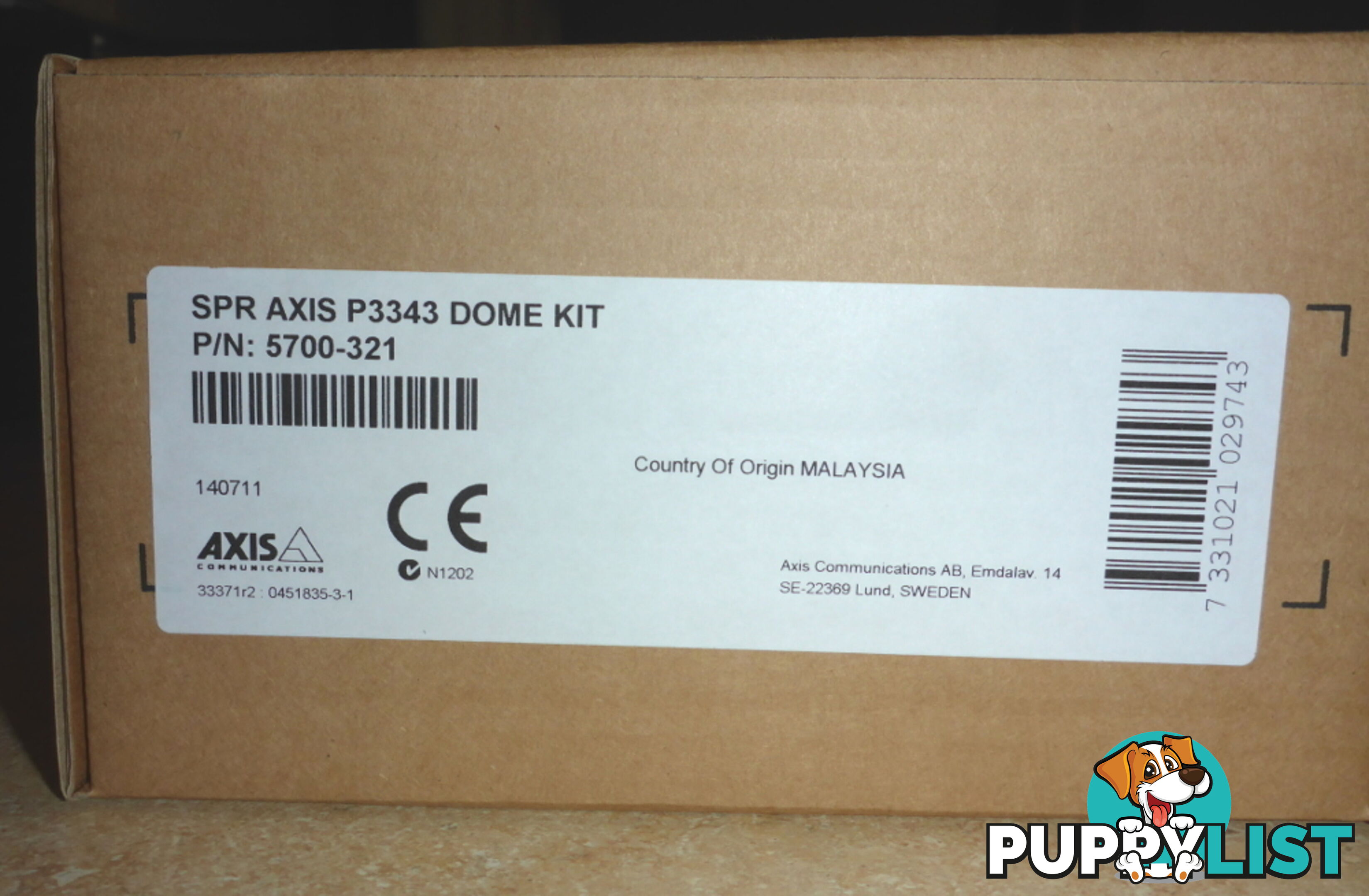 New Axis P3343 Surveillance Camera Dome Kit 5700-321